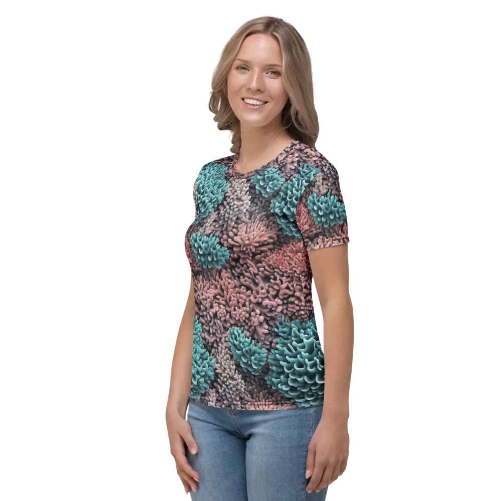 Reef Romance on Women's Crew Neck T-Shirt — Left