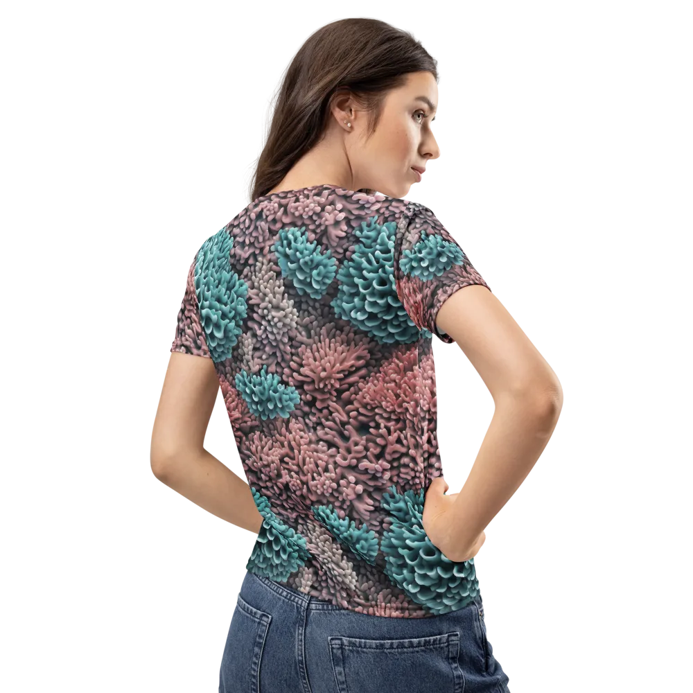 Reef Romance on Women's Crew Neck T-Shirt — Back