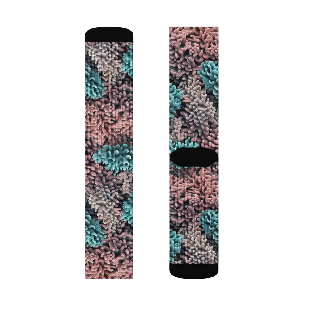 Reef Romance on Socks — Right Sock