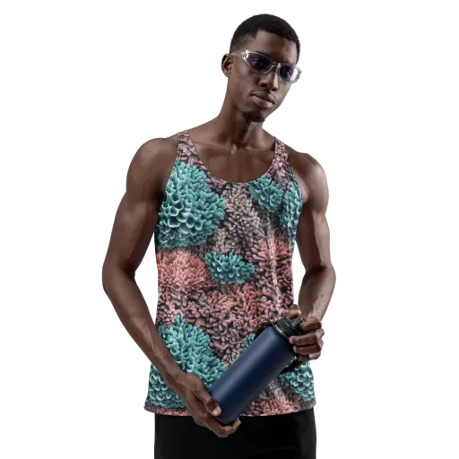 Reef Romance on a Men's Tank Top