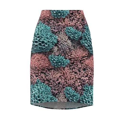 Reef Romance on a Pencil Skirt