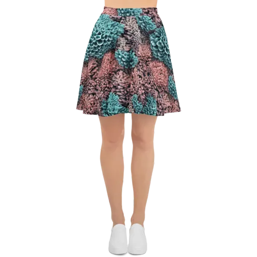 Reef Romance on a Skater Skirt
