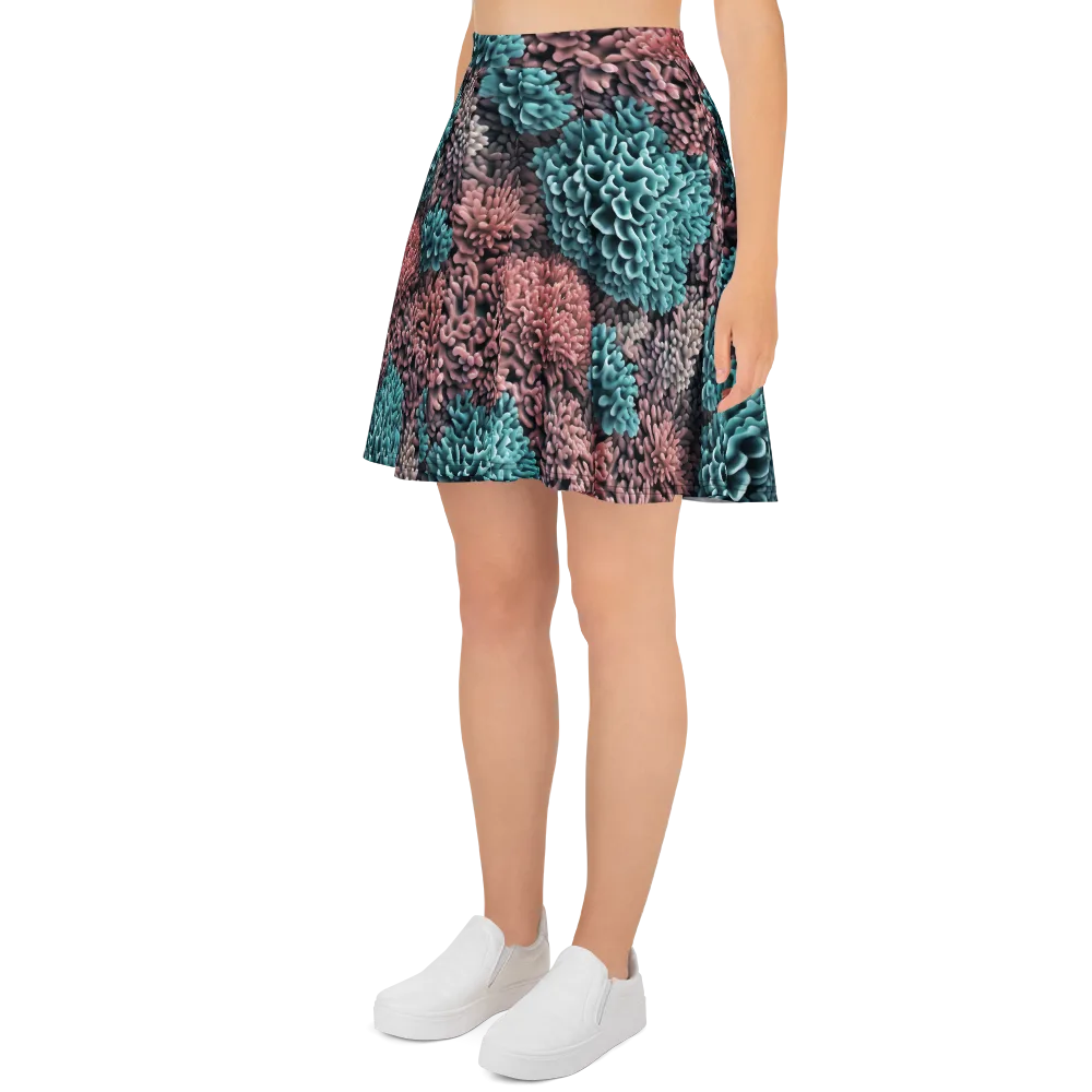 Reef Romance on Skater Skirt — Left