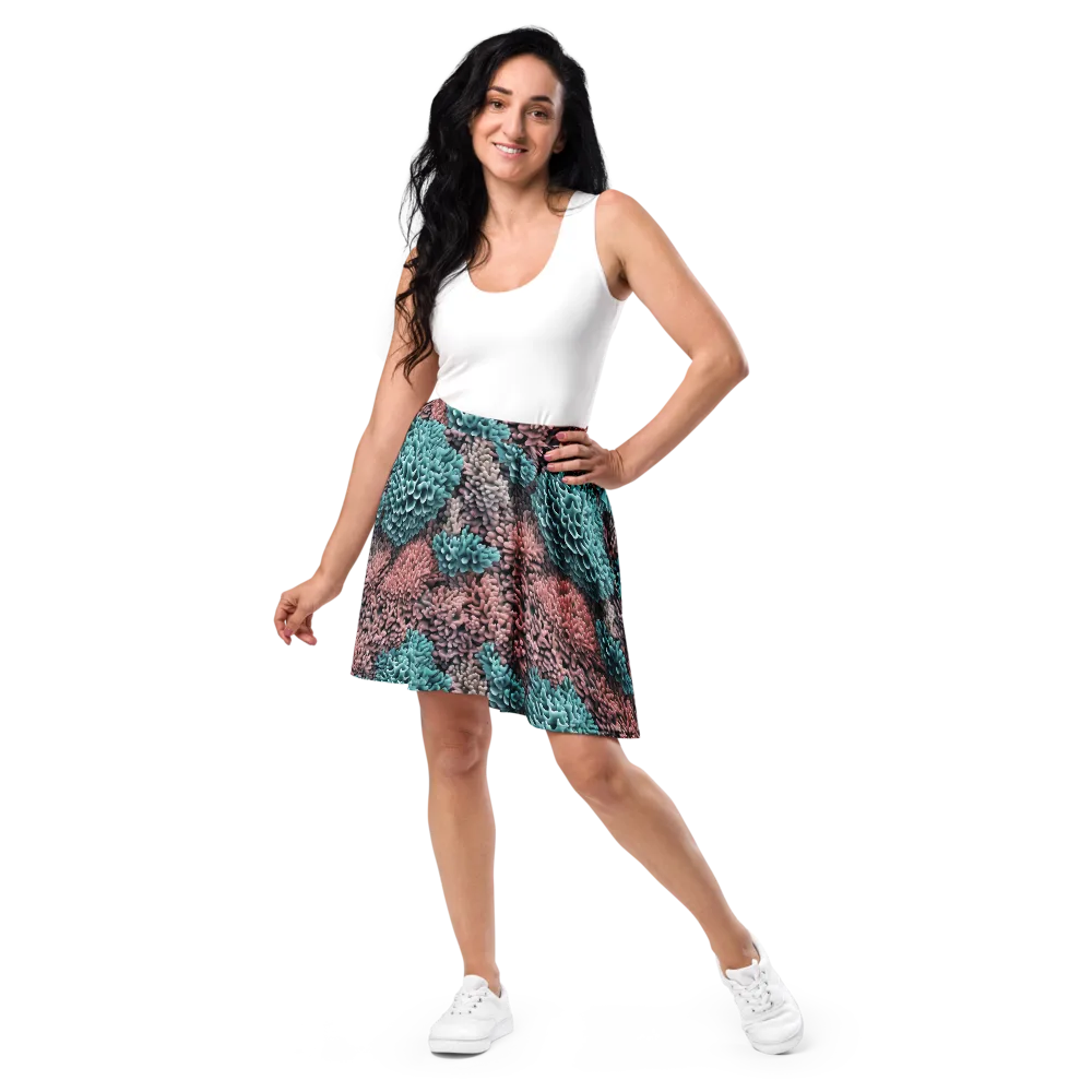 Reef Romance on Skater Skirt — Front