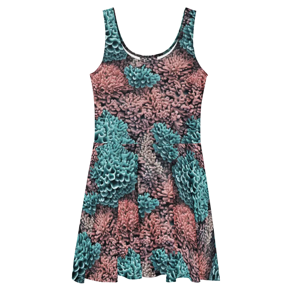 Reef Romance on Skater Dress — Front