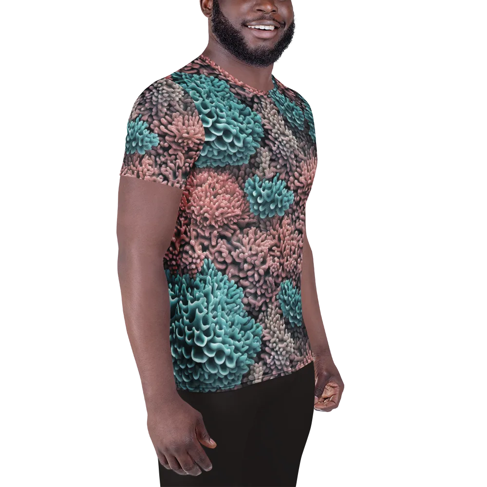 Reef Romance on Men's Athletic T-Shirt — Right