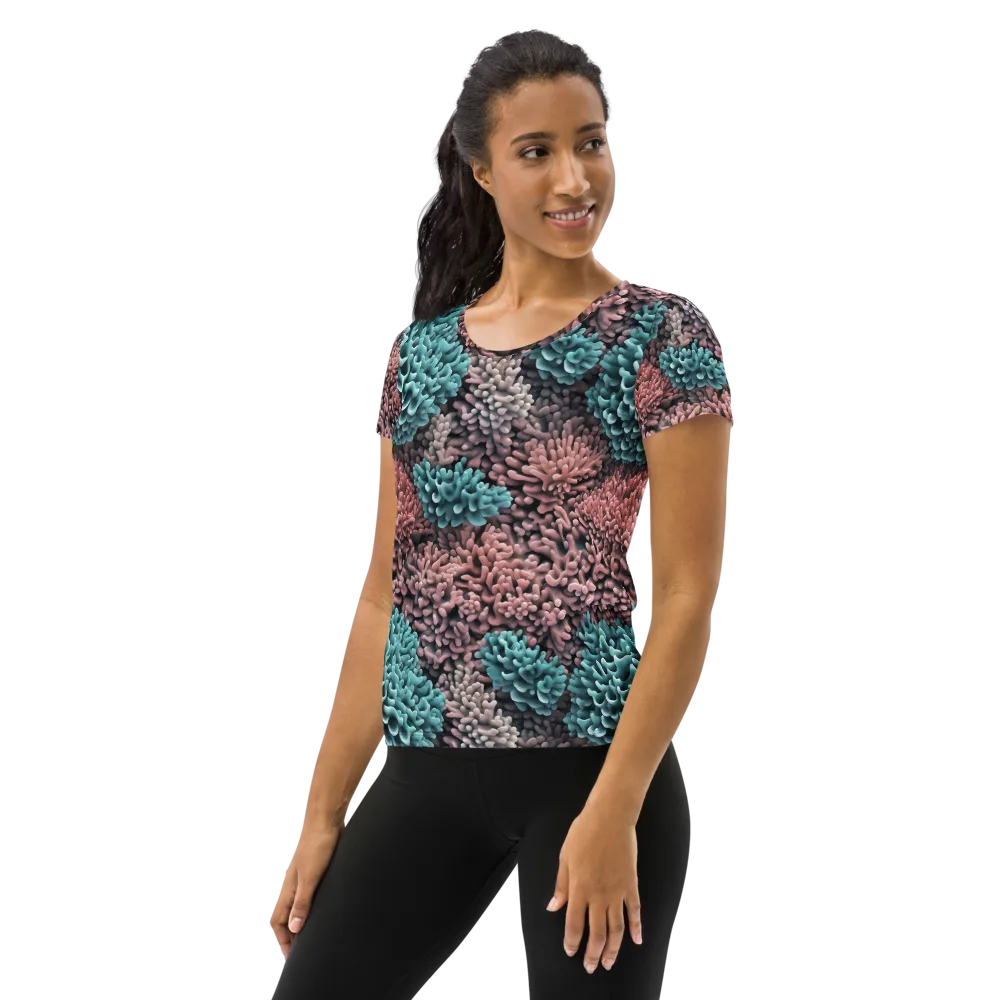 Reef Romance on Women's Athletic T-Shirt — Left