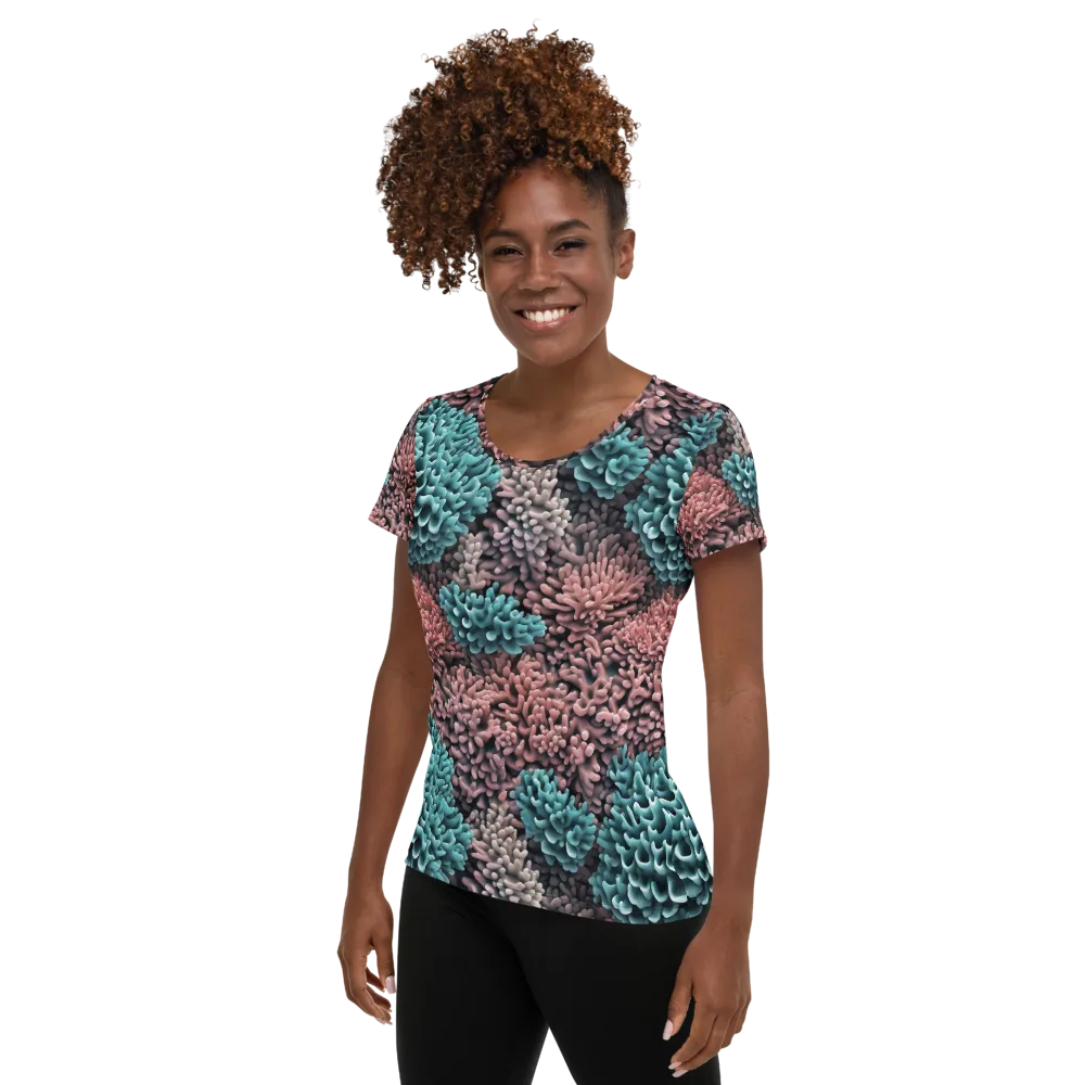 Reef Romance on Women's Athletic T-Shirt — Left