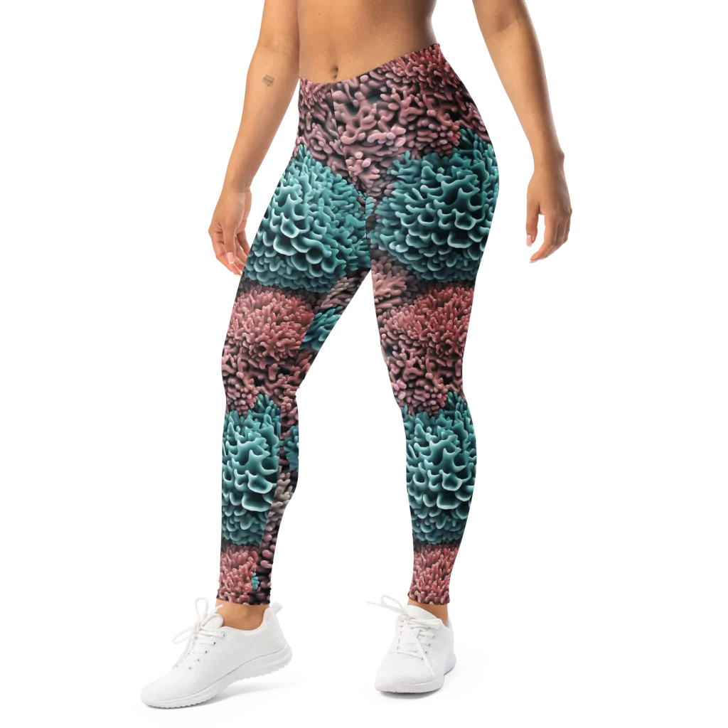 Reef Romance on Leggings — Left Front