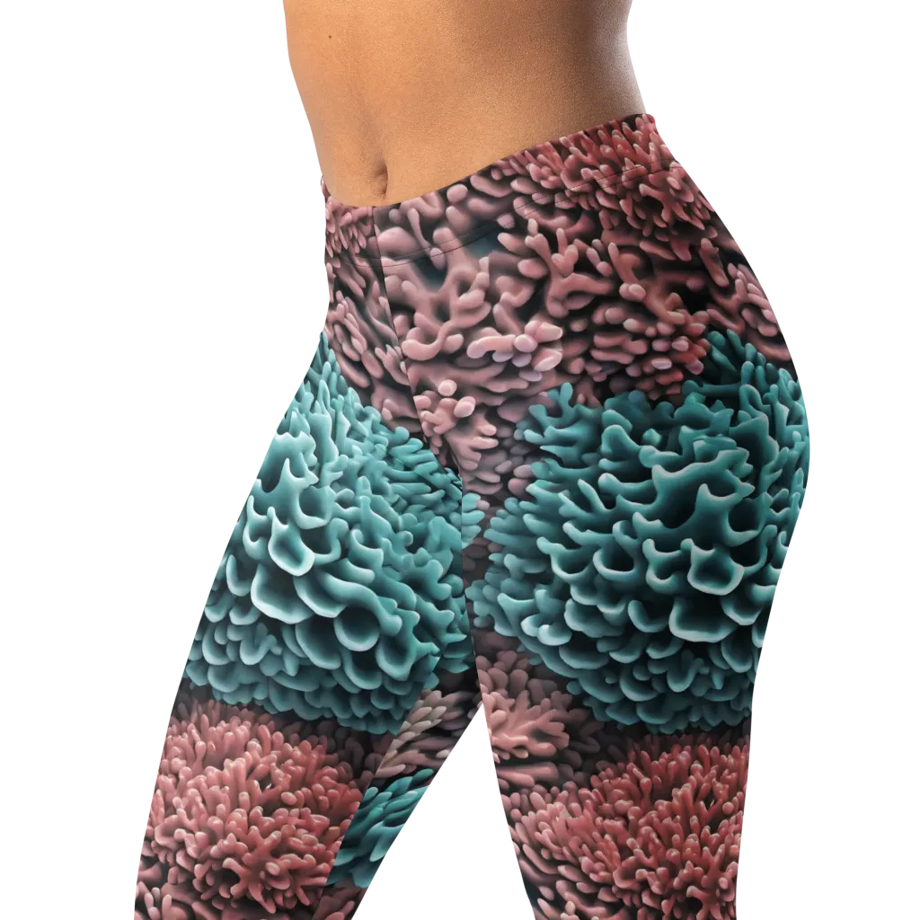 Reef Romance on Leggings — Left Front