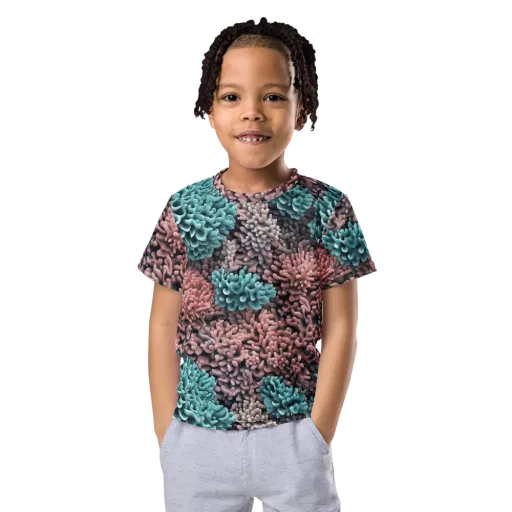 Reef Romance on a Kids Crew Neck T-Shirt