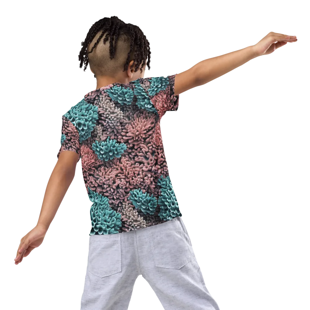 Reef Romance on Kids Crew Neck T-Shirt — Back