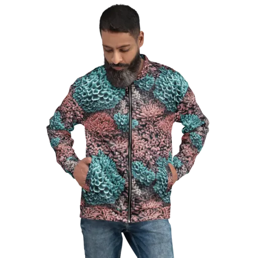 Reef Romance on a Bomber Jacket