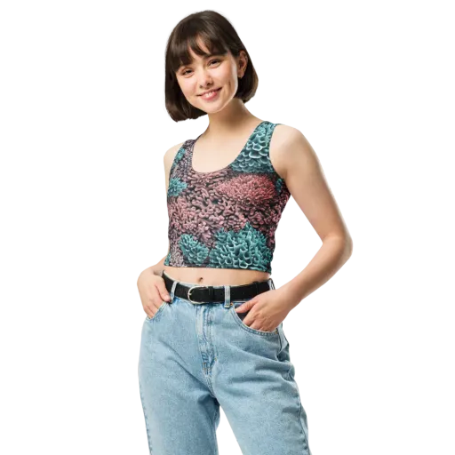 Reef Romance on a Crop Top