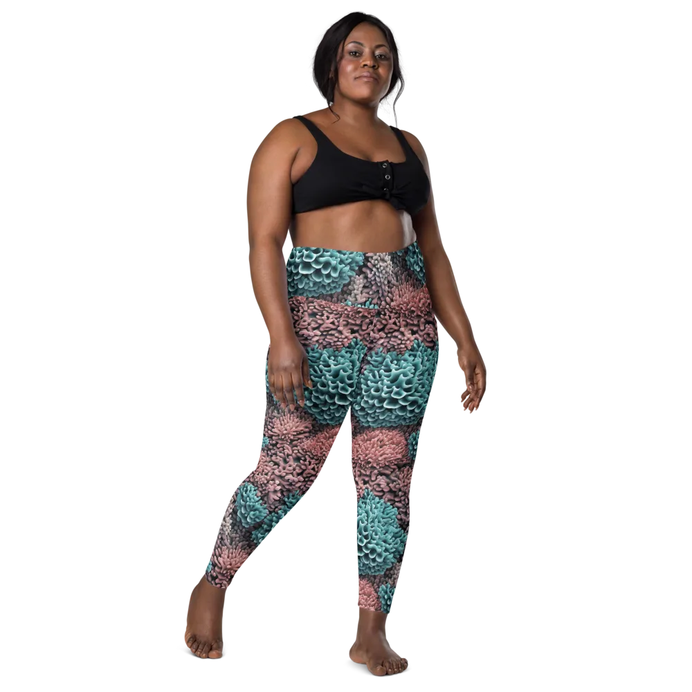 Reef Romance on Leggings with Pockets — Front