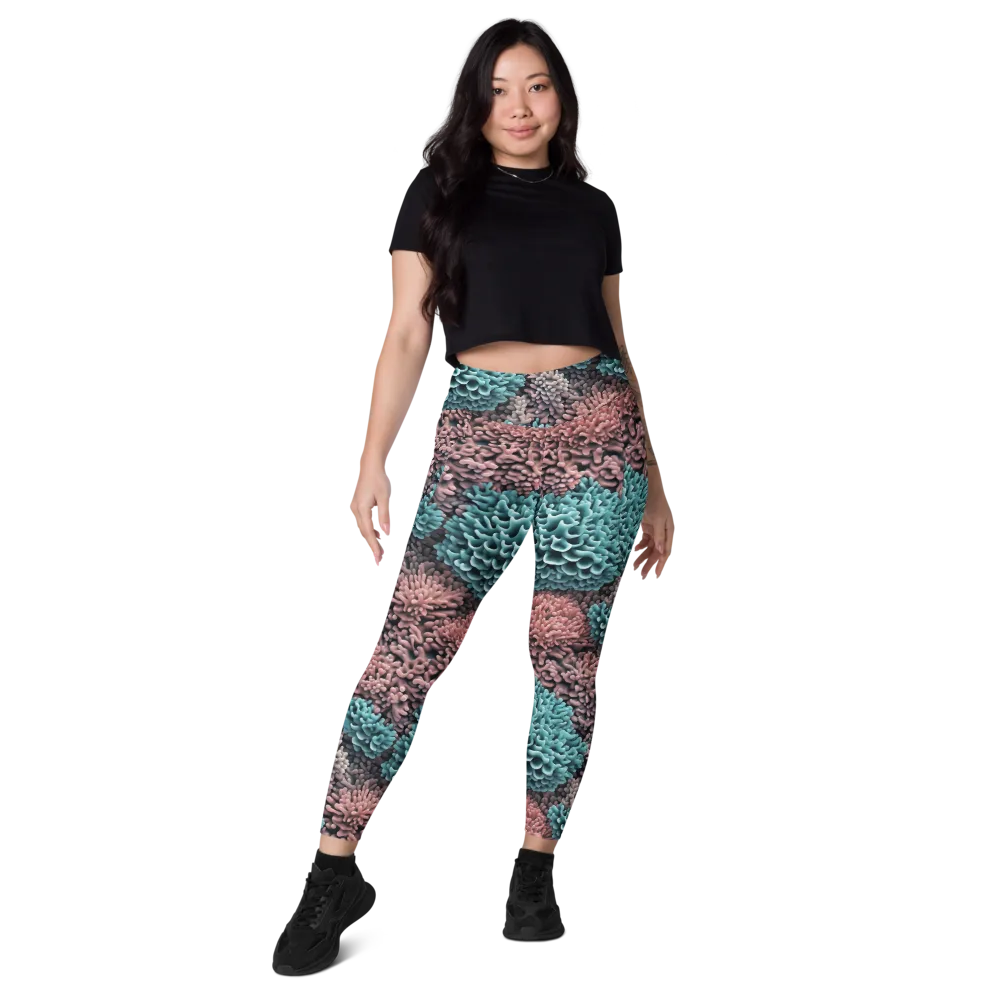Reef Romance on Leggings with Pockets — Front