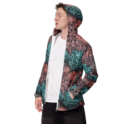 Reef Romance on a Men's Windbreaker