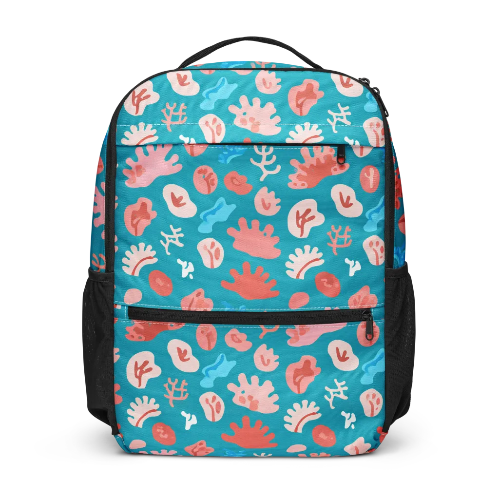 Teal Tidepool on Utility Backpack — Front