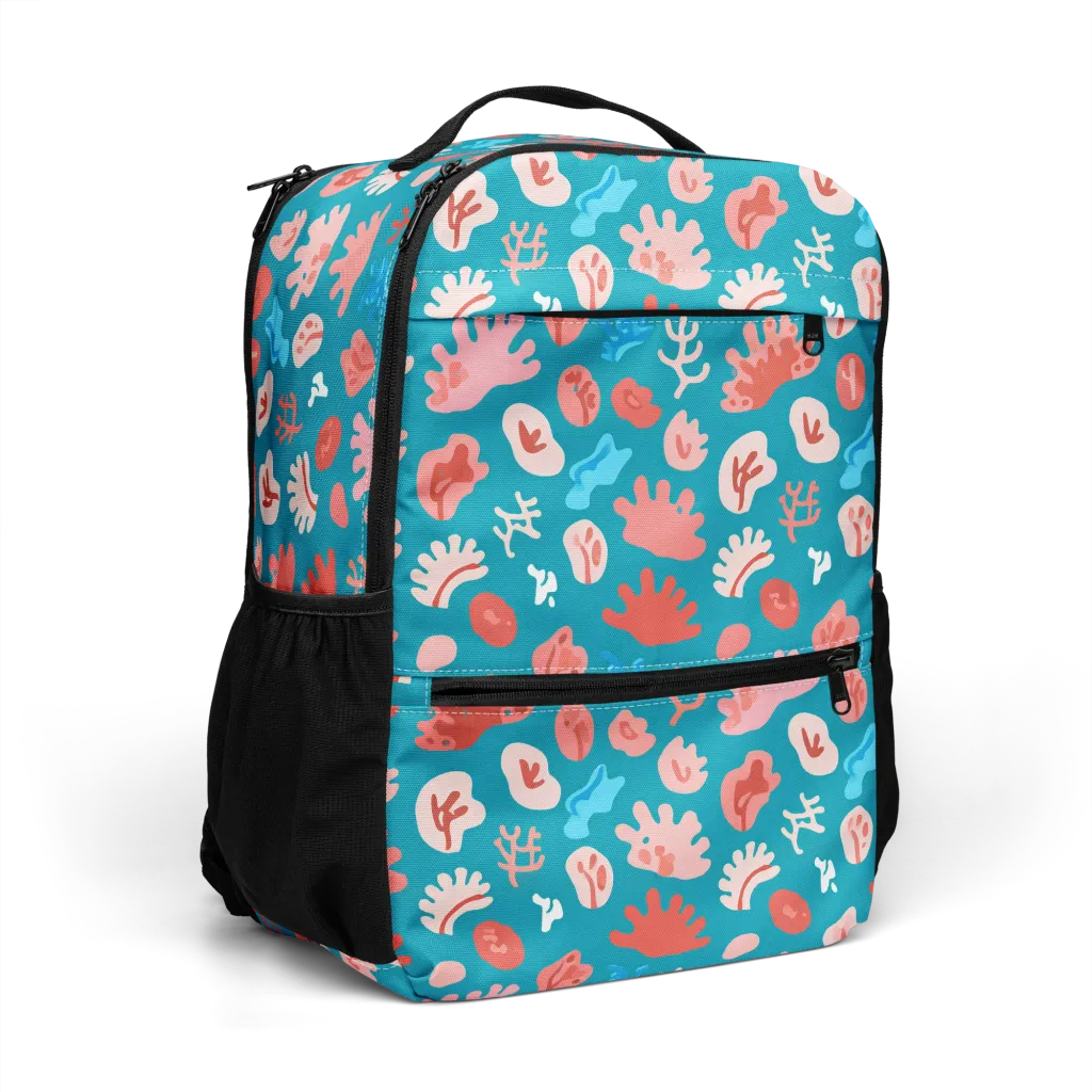 Teal Tidepool on Utility Backpack — Right Front