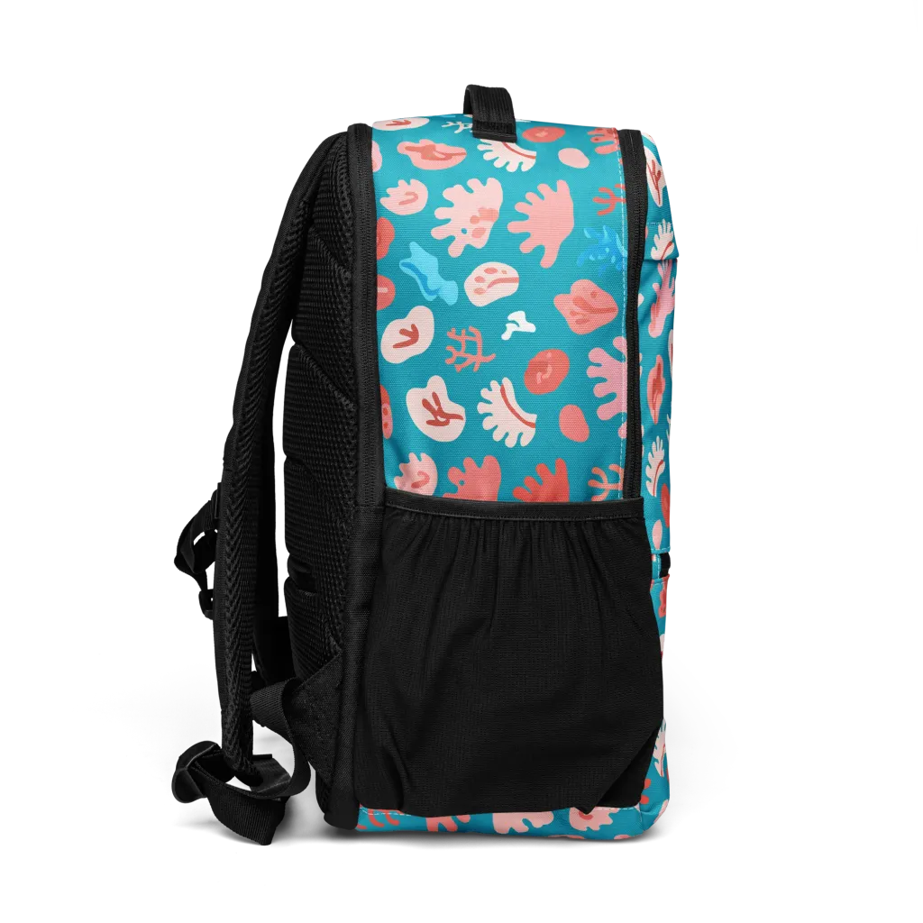 Teal Tidepool on Utility Backpack — Right