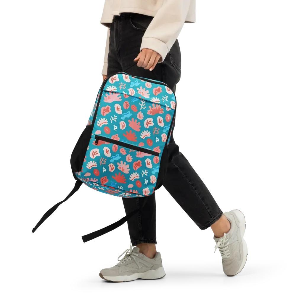 Teal Tidepool on Utility Backpack — Front