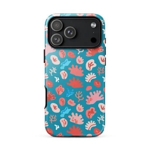 Teal Tidepool on a Tough Case for iPhone®
