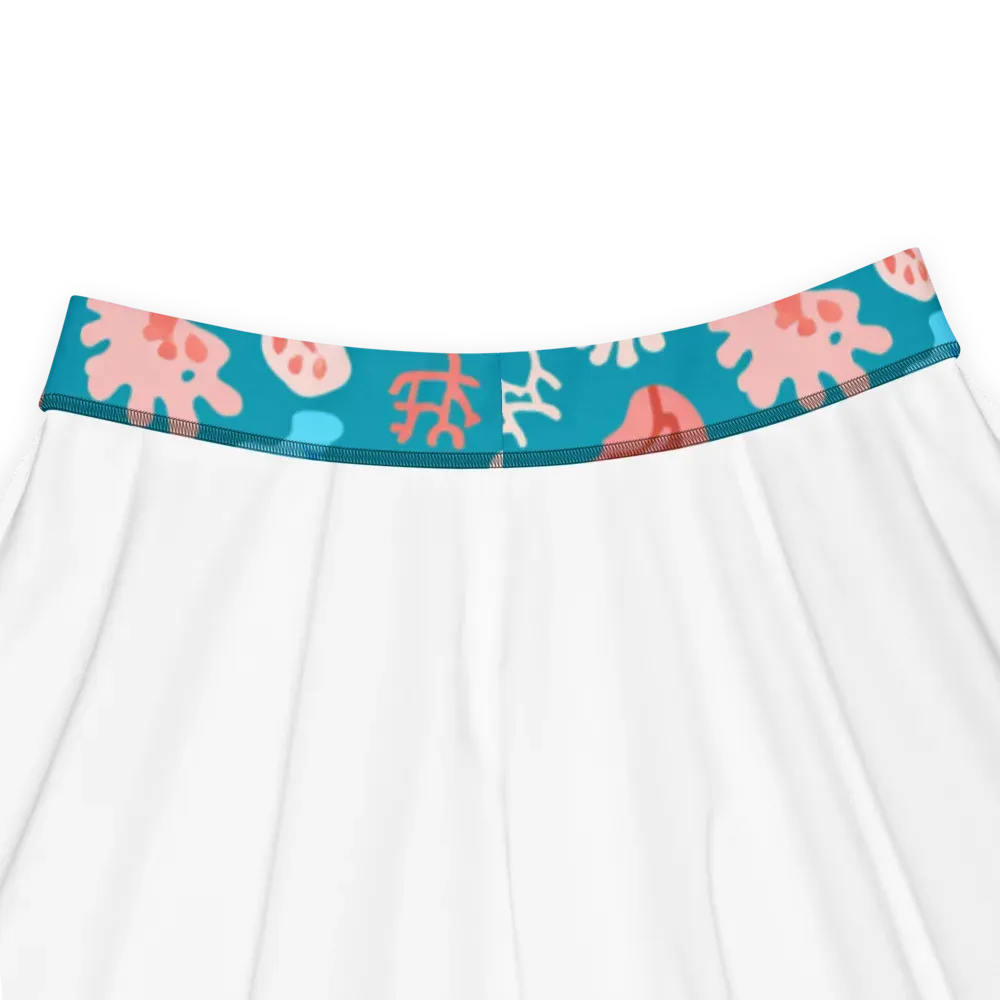 Teal Tidepool on Skater Skirt — Product details