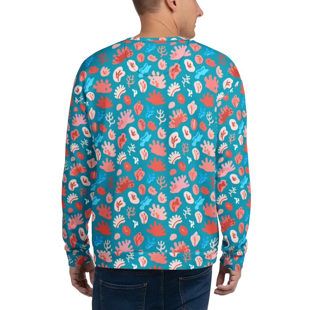 Teal Tidepool on Sweatshirt — Back