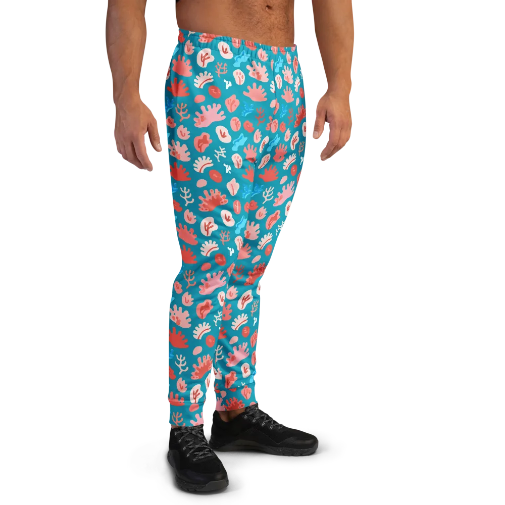 Teal Tidepool on Men's Joggers — Right