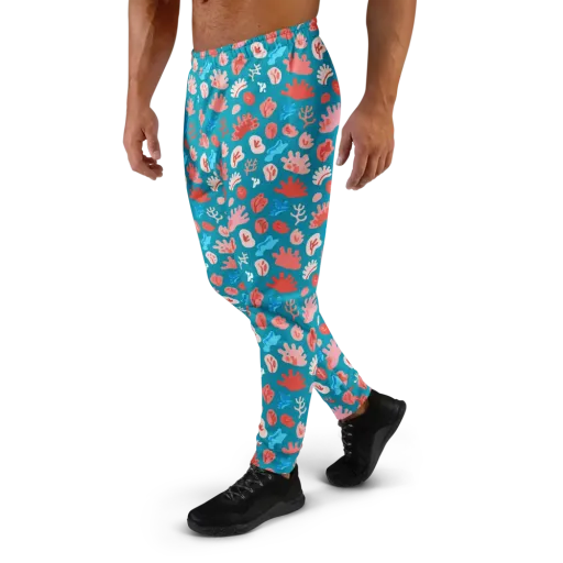 Teal Tidepool on a Men's Joggers