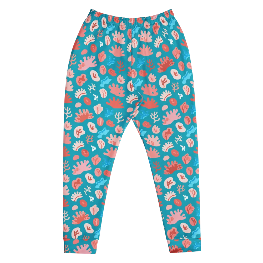 Teal Tidepool on Men's Joggers — Front