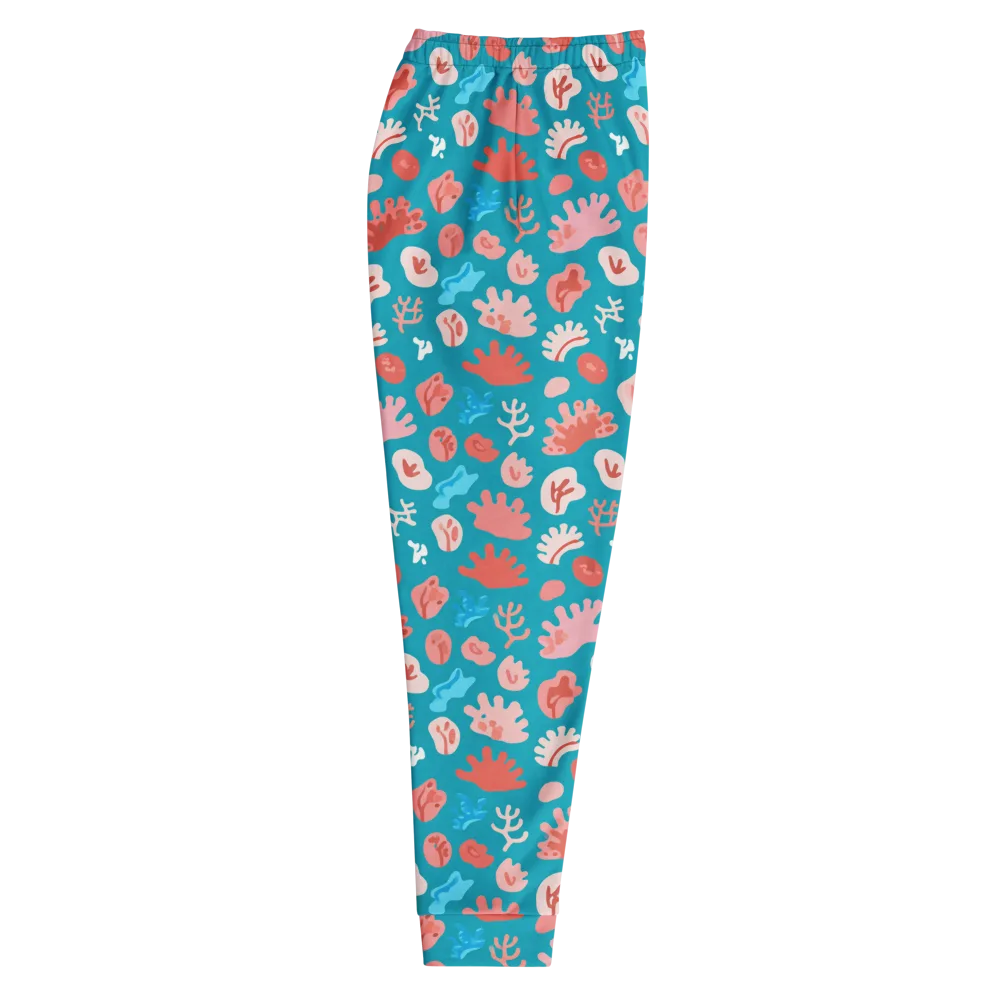 Teal Tidepool on Men's Joggers — Right