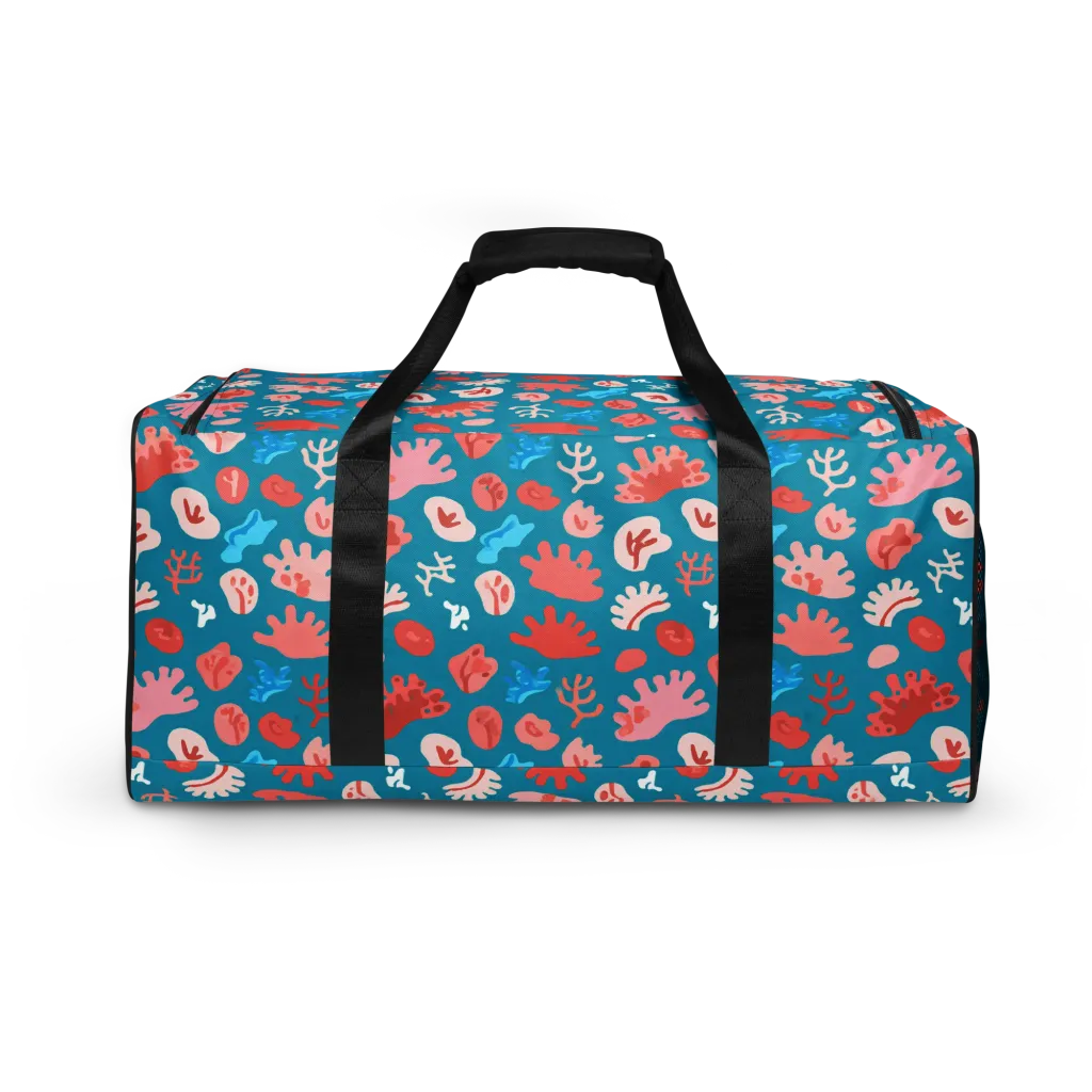 Teal Tidepool on Duffle Bag — Back