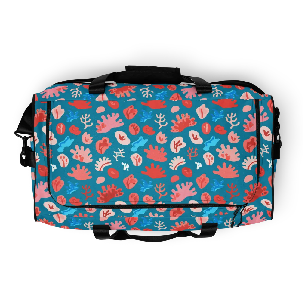 Teal Tidepool on Duffle Bag — Top