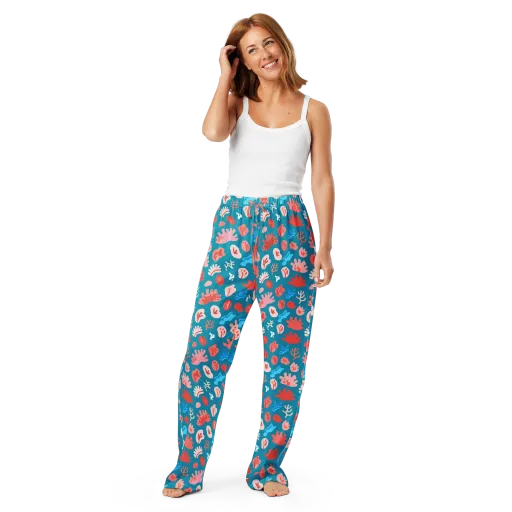 Teal Tidepool on a Women's Pajama Pants