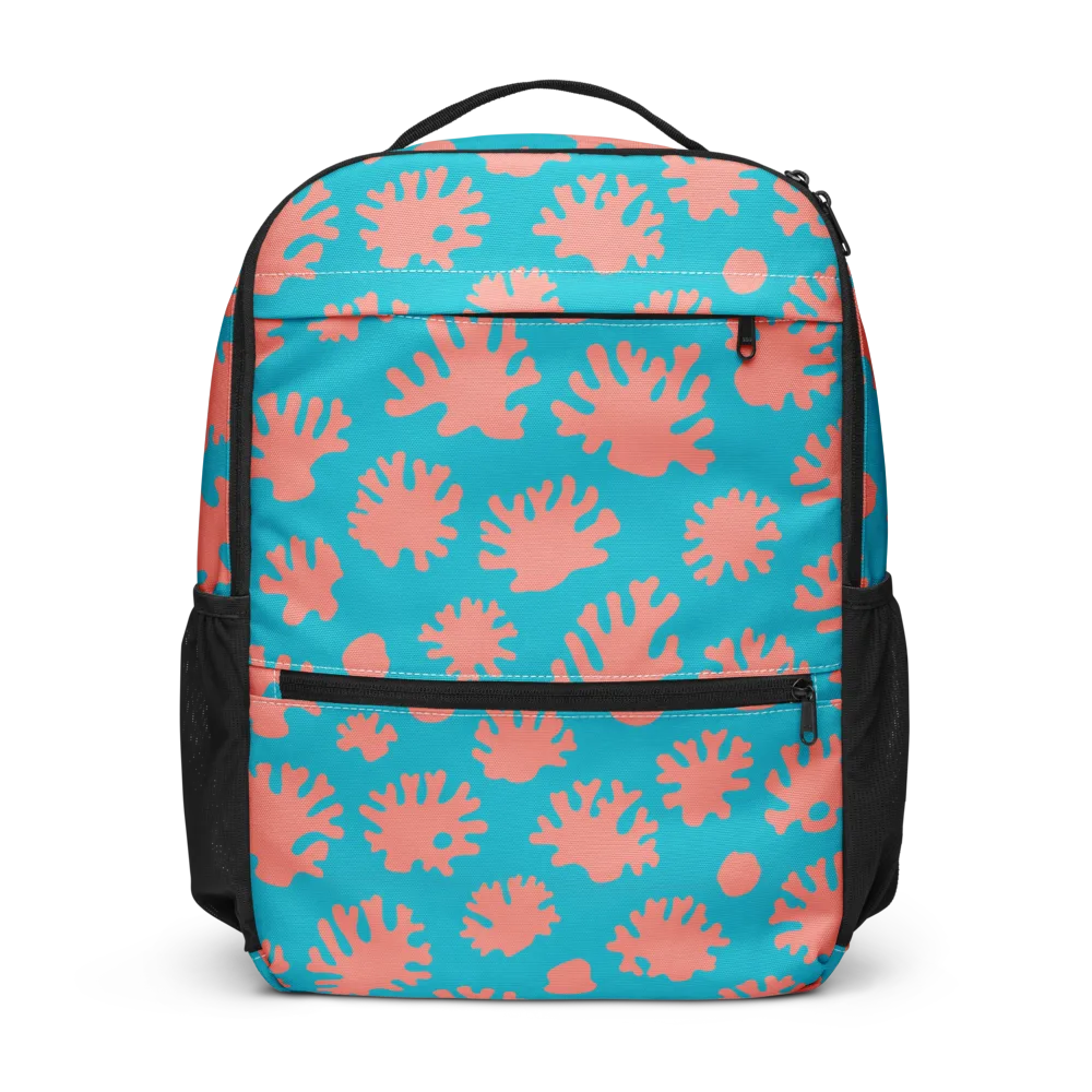 Coral Pop on Utility Backpack — Front