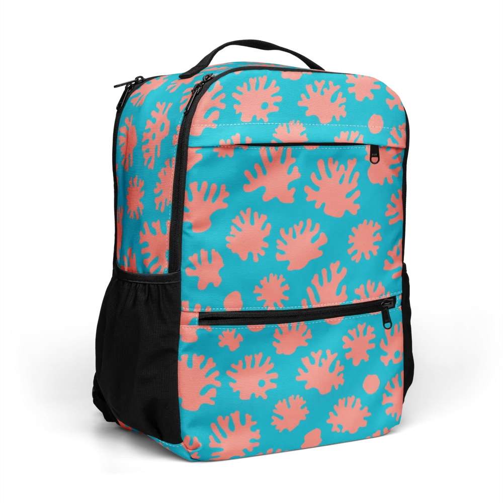 Coral Pop on Utility Backpack — Right Front