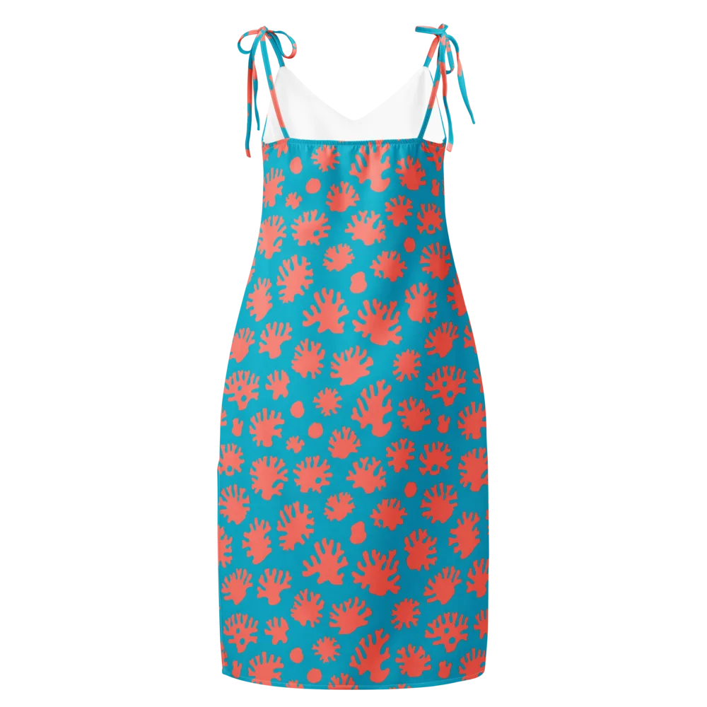 Coral Pop on Slip Dress — Back