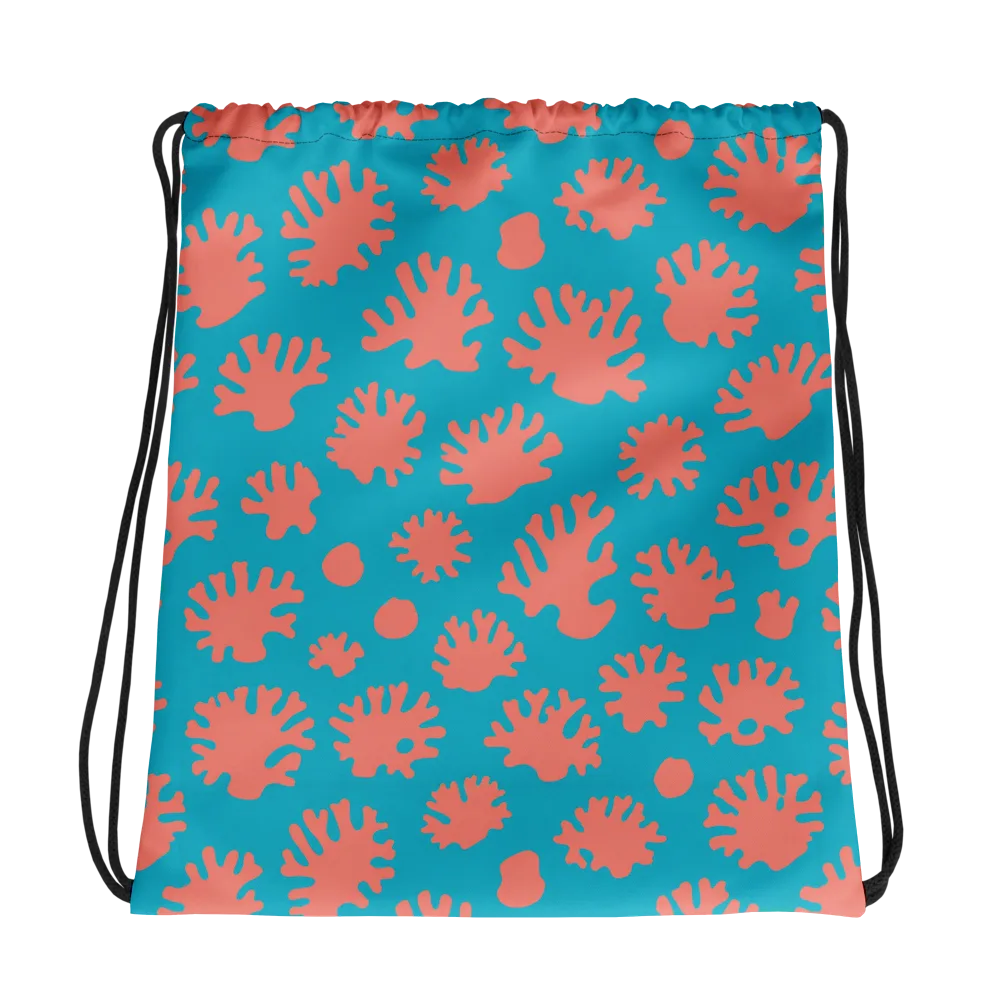 Coral Pop on Drawstring Bag — Photo