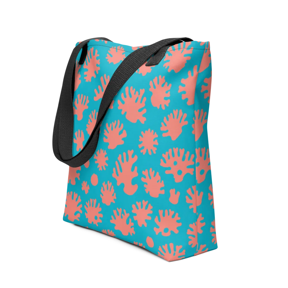 Coral Pop on Tote Bag — Front