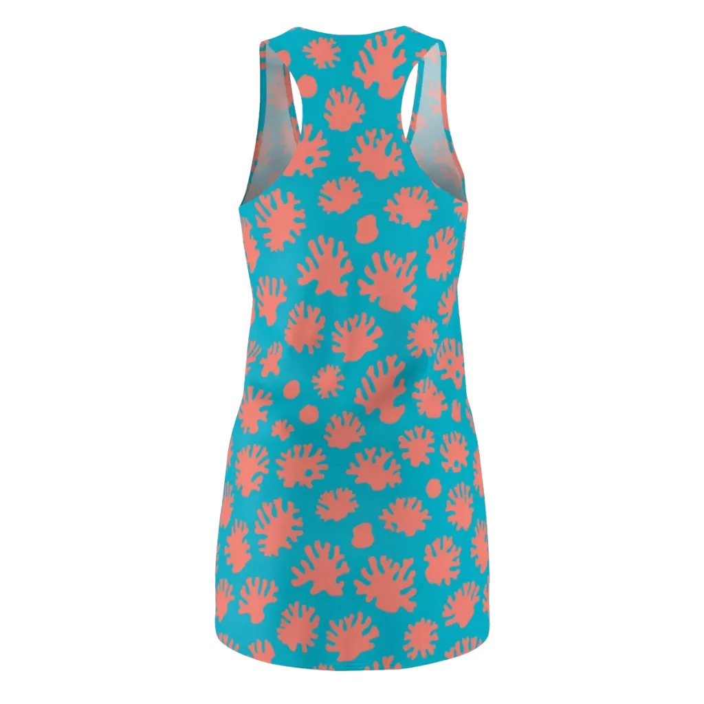 Coral Pop on Racerback Dress — Back
