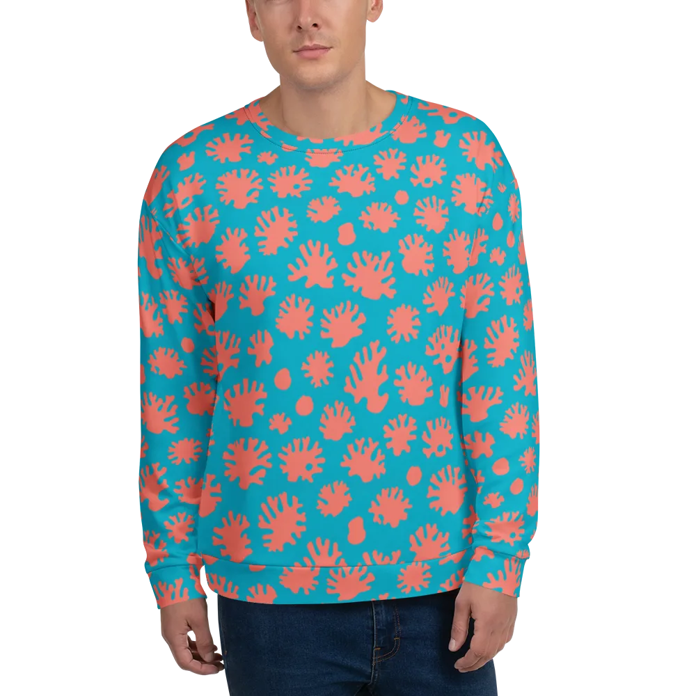 Coral Pop on Sweatshirt — Front