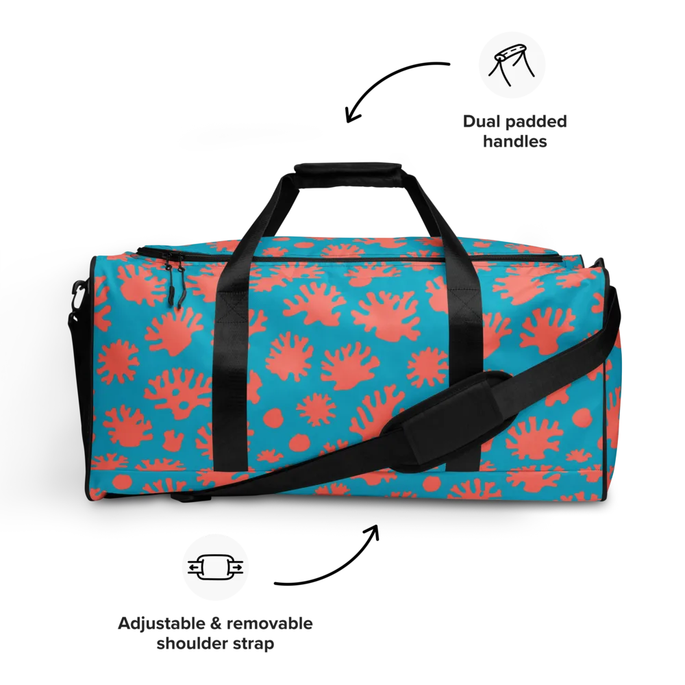 Coral Pop on Duffle Bag — Front
