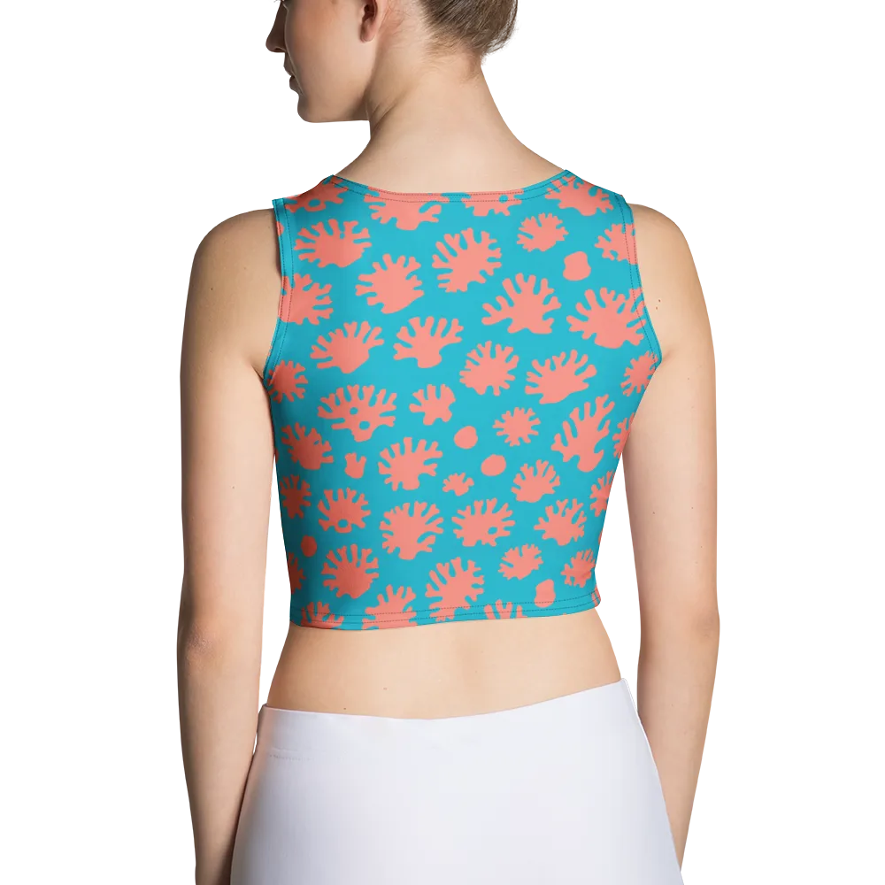 Coral Pop on Crop Top — Back