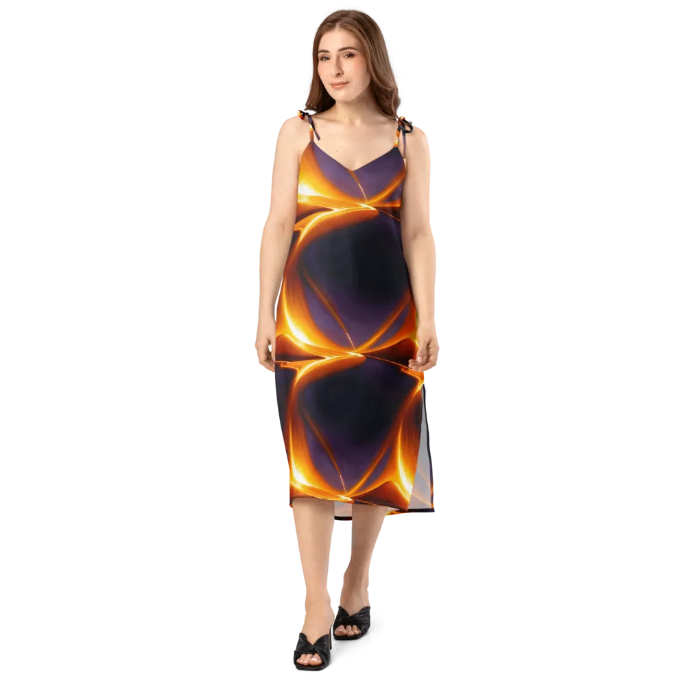 Molten Eclipse on Slip Dress — Front