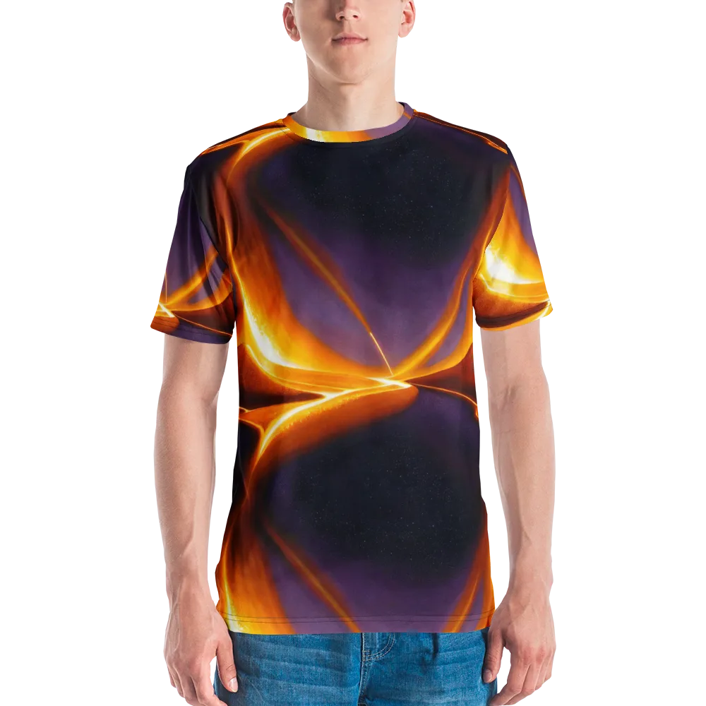 Molten Eclipse on Men's Crew Neck T-Shirt — Front