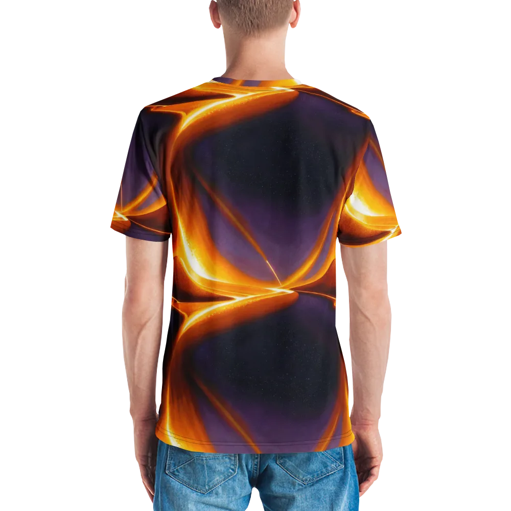 Molten Eclipse on Men's Crew Neck T-Shirt — Back