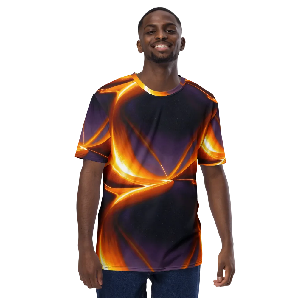 Molten Eclipse on Men's Crew Neck T-Shirt — Front