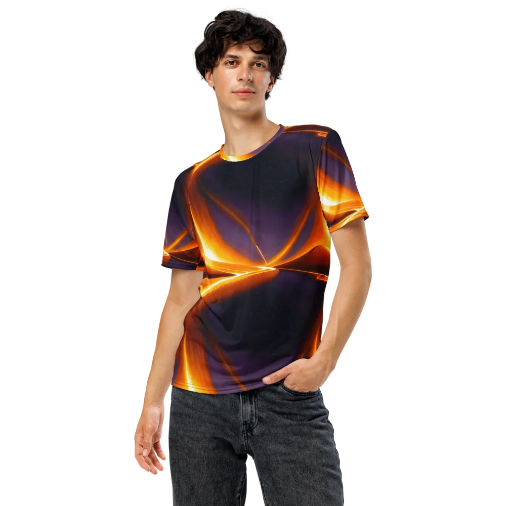 Molten Eclipse on Men's Crew Neck T-Shirt — Front