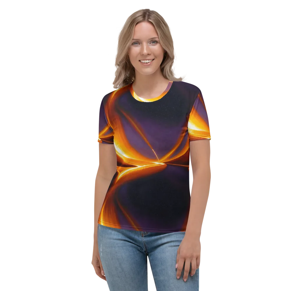 Molten Eclipse on Women's Crew Neck T-Shirt — Front